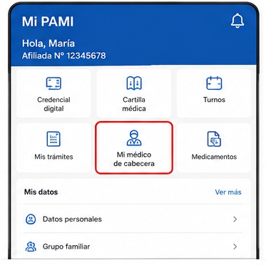 Cómo saber cuál es mi médico de cabecera PAMI